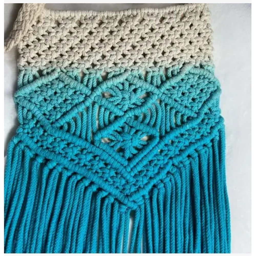 Mossimo Supply Co. Women's Boho Macrame Crossbody Bag